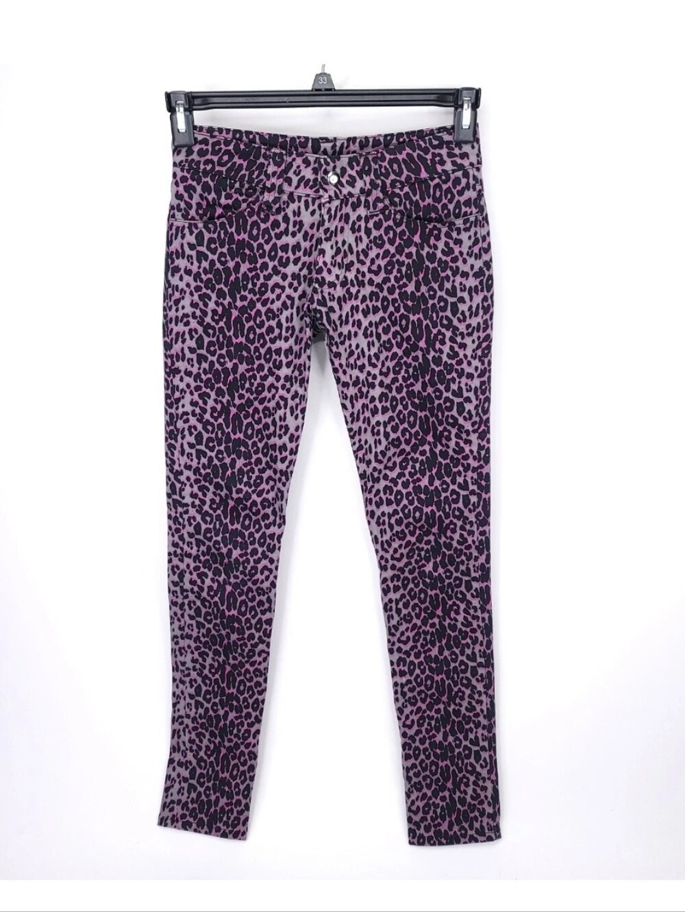 Switchblade Stiletto Jeans Womens 1 Low Rise Y2K Skinny Animal Vintage Purple